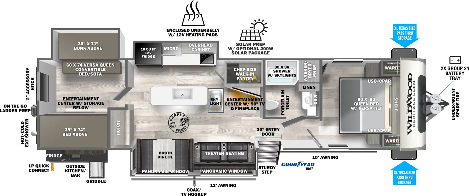 2024 310BHI Floorplan